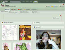 Tablet Screenshot of crows.deviantart.com