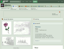 Tablet Screenshot of naturexx.deviantart.com
