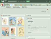 Tablet Screenshot of nieuwster.deviantart.com