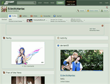 Tablet Screenshot of eclecticmaniac.deviantart.com
