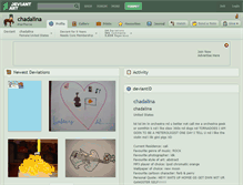 Tablet Screenshot of chadalina.deviantart.com