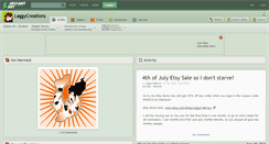 Desktop Screenshot of laggycreations.deviantart.com
