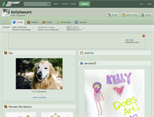 Tablet Screenshot of kellydoesart.deviantart.com