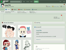 Tablet Screenshot of lucy194.deviantart.com