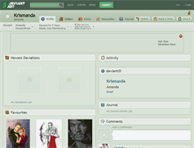 Tablet Screenshot of krismanda.deviantart.com