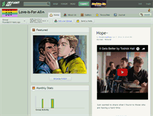 Tablet Screenshot of love-is-for-all.deviantart.com