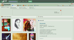 Desktop Screenshot of demeandor.deviantart.com