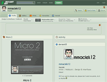 Tablet Screenshot of mmaciek12.deviantart.com