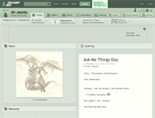 Tablet Screenshot of mr-jaunty.deviantart.com