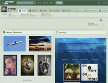 Tablet Screenshot of e-deep.deviantart.com