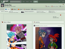Tablet Screenshot of gwen-fox.deviantart.com