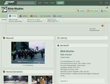 Tablet Screenshot of blink-rhythm.deviantart.com