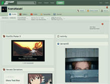 Tablet Screenshot of koarumazaki.deviantart.com