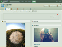 Tablet Screenshot of kaegirl101.deviantart.com
