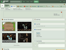 Tablet Screenshot of kipten.deviantart.com