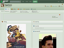 Tablet Screenshot of magallanez.deviantart.com