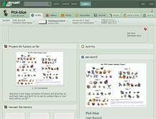 Tablet Screenshot of pick-blue.deviantart.com