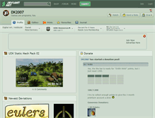 Tablet Screenshot of dk2007.deviantart.com