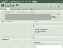Tablet Screenshot of problemspongebobplz.deviantart.com