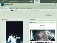 Tablet Screenshot of dolphinabottle.deviantart.com