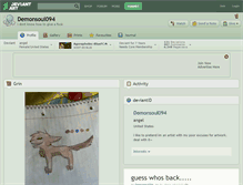 Tablet Screenshot of demonsoul094.deviantart.com