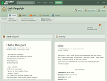 Tablet Screenshot of dark-fang-alph.deviantart.com