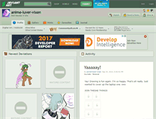 Tablet Screenshot of anime-luver-vixen.deviantart.com
