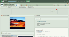 Desktop Screenshot of clouds-and-sunsets.deviantart.com