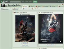 Tablet Screenshot of gamers-syndicate.deviantart.com
