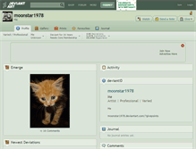 Tablet Screenshot of moonstar1978.deviantart.com