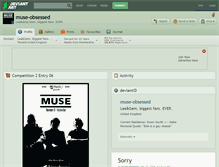 Tablet Screenshot of muse-obsessed.deviantart.com