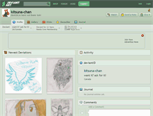 Tablet Screenshot of kitsuna-chan.deviantart.com
