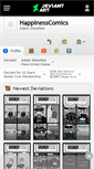 Mobile Screenshot of happinesscomics.deviantart.com