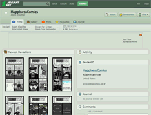 Tablet Screenshot of happinesscomics.deviantart.com
