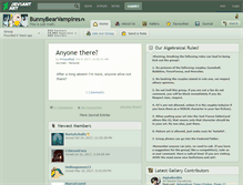 Tablet Screenshot of bunnybearvampires.deviantart.com