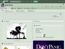 Tablet Screenshot of many-of-me.deviantart.com