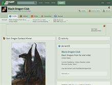 Tablet Screenshot of black-dragon-club.deviantart.com