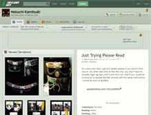 Tablet Screenshot of nekochi-kamitsuki.deviantart.com