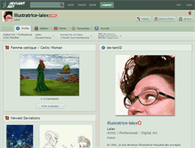 Tablet Screenshot of illustratrice-lalex.deviantart.com