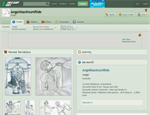 Tablet Screenshot of angelmaximumride.deviantart.com