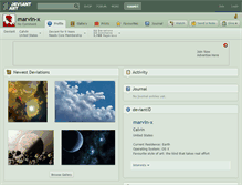 Tablet Screenshot of marvin-x.deviantart.com