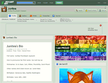 Tablet Screenshot of junitea.deviantart.com