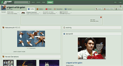 Desktop Screenshot of origami-artist-galen.deviantart.com