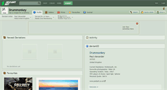 Desktop Screenshot of drummonkey.deviantart.com