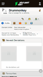 Mobile Screenshot of drummonkey.deviantart.com