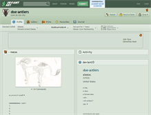 Tablet Screenshot of doe-antlers.deviantart.com
