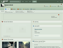 Tablet Screenshot of lipssewnshut.deviantart.com
