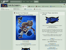 Tablet Screenshot of club-sly-cooper.deviantart.com