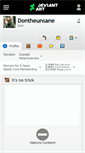 Mobile Screenshot of dontheunsane.deviantart.com