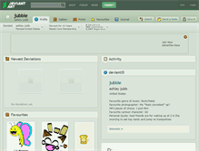 Tablet Screenshot of jubble.deviantart.com